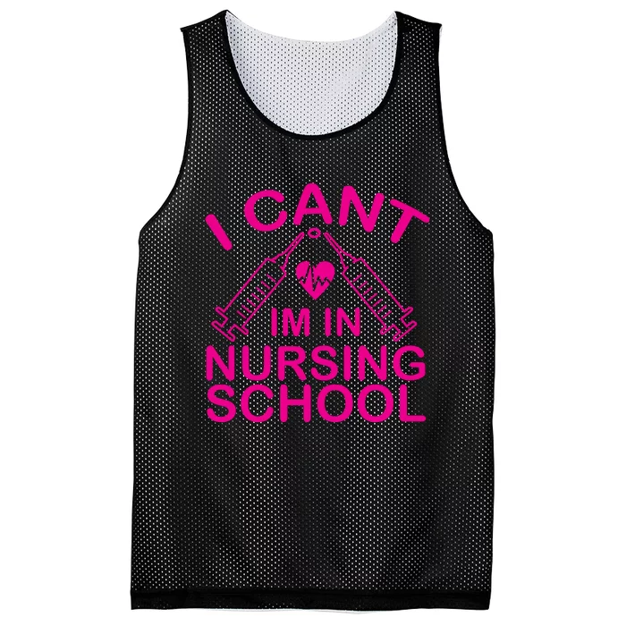 I Cant I'm In Nursing School T Mesh Reversible Basketball Jersey Tank