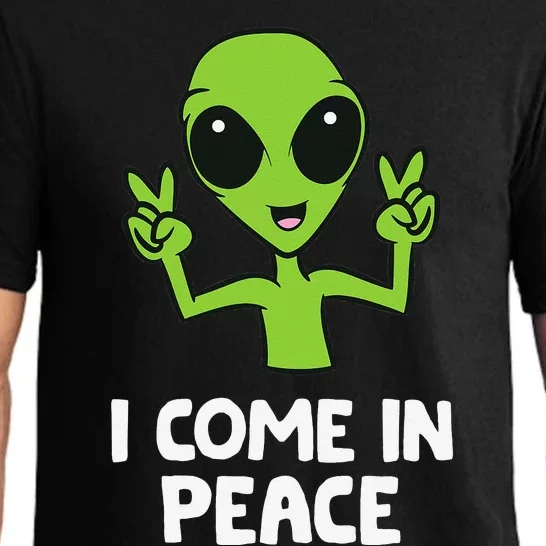 I Come In Peace Space Rave EDM Music Alien Pajama Set