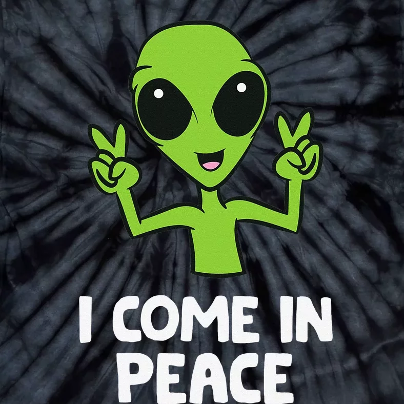 I Come In Peace Space Rave EDM Music Alien Tie-Dye T-Shirt