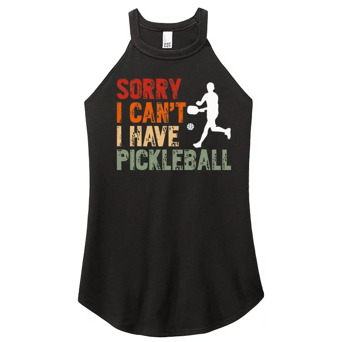 I CanT I Have Pickleball Funny Pickleball Women’s Perfect Tri Rocker Tank