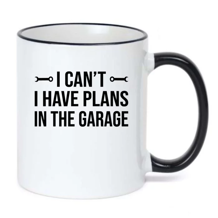 I Can't I Have Plans In The Garage Funny Mechanic Gift Black Color Changing Mug