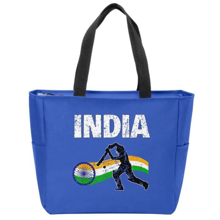 Indian Cricket Jersey Zip Tote Bag