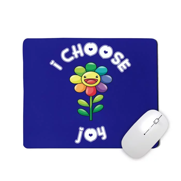 I Choose Joy Colorful Happy Sunflower Feel Good Uplift Gift Mousepad