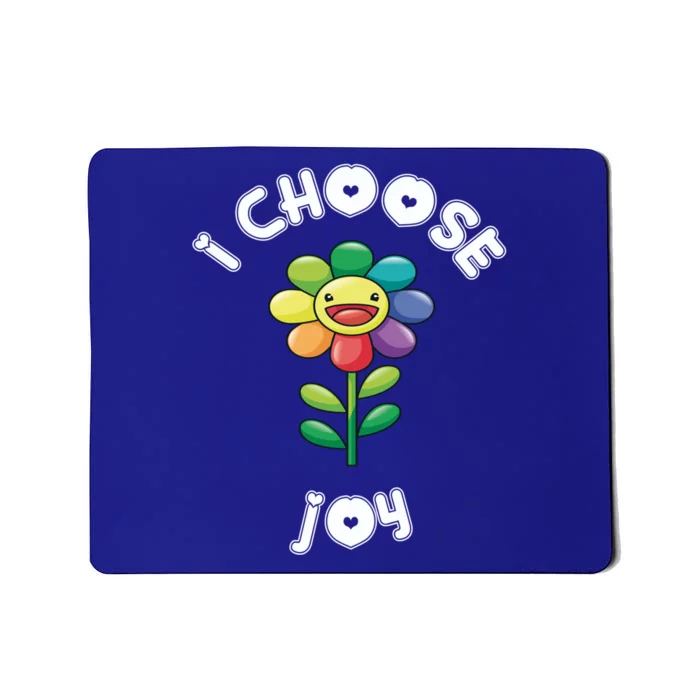 I Choose Joy Colorful Happy Sunflower Feel Good Uplift Gift Mousepad