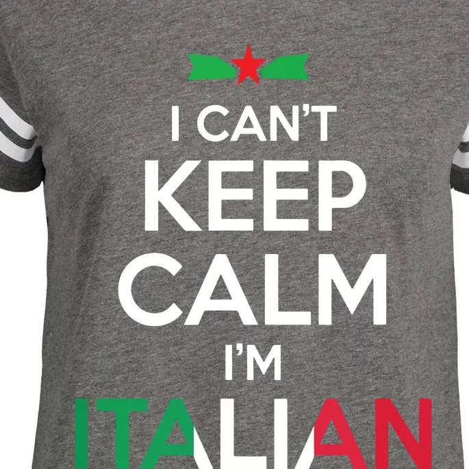 I Cant Keep Calm Im Italian Unisex Enza Ladies Jersey Football T-Shirt