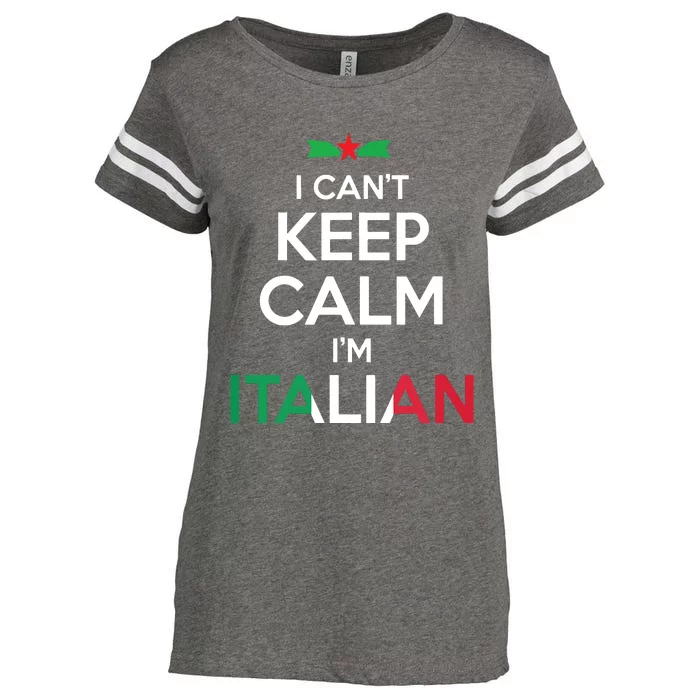 I Cant Keep Calm Im Italian Unisex Enza Ladies Jersey Football T-Shirt