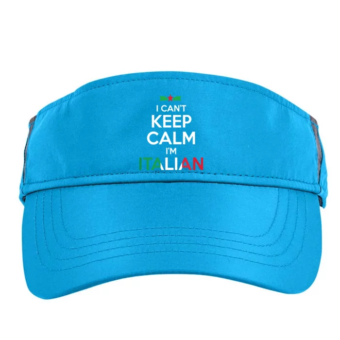 I Cant Keep Calm Im Italian Unisex Adult Drive Performance Visor