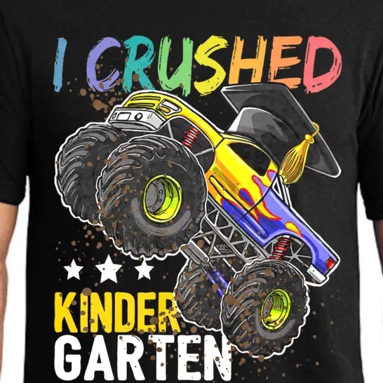 I Crushed Kindergarten Monster Truck Graduation Pajama Set