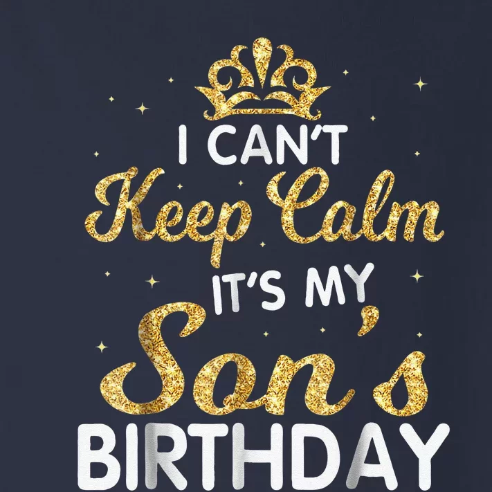 I Cant Keep Calm Its My Son Birthday Toddler Long Sleeve Shirt