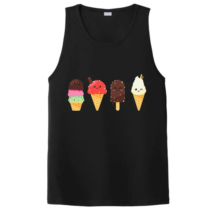 Ice Cream Lover s for Summer Performance Tank