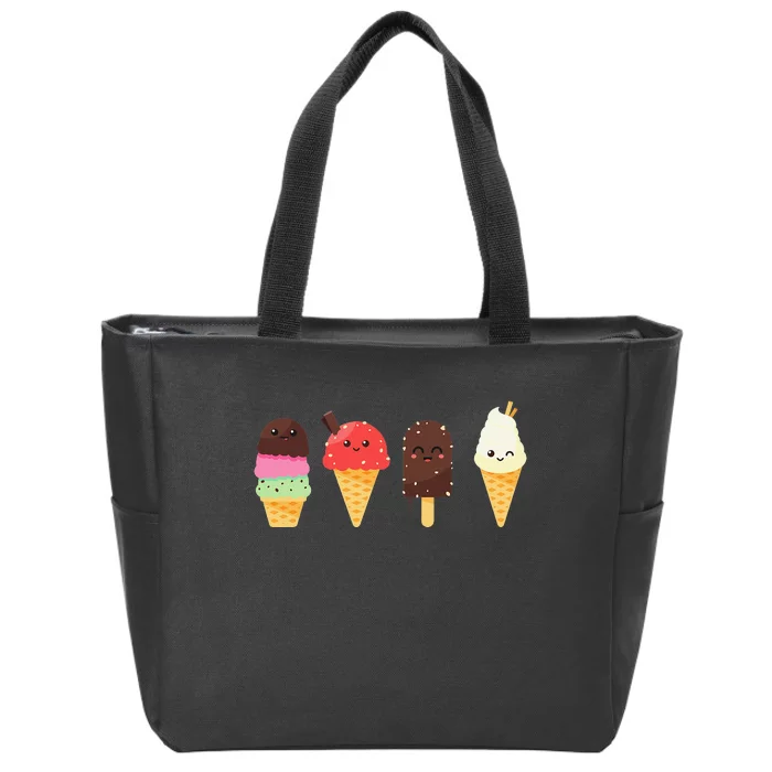 Ice Cream Lover s for Summer Zip Tote Bag