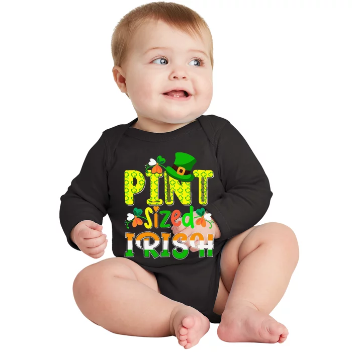 Irish Cute Lucky Shamrock St Patrick's Day Baby Long Sleeve Bodysuit