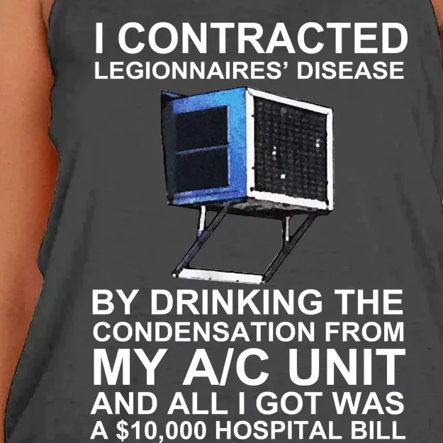 I Contracted Legionnaires’ Disease By Drinking The Condensation From My Ac Unit Women's Knotted Racerback Tank