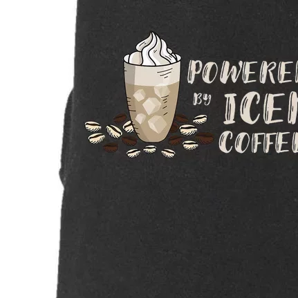 Iced Coffee Lover Powered Coffee Cup Cappuccino Bean Drink Doggie 3-End Fleece Hoodie