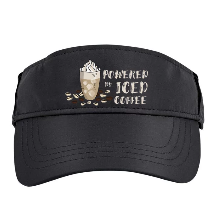 Iced Coffee Lover Powered Coffee Cup Cappuccino Bean Drink Adult Drive Performance Visor