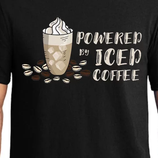 Iced Coffee Lover Powered Coffee Cup Cappuccino Bean Drink Pajama Set