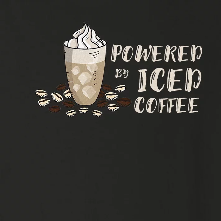 Iced Coffee Lover Powered Coffee Cup Cappuccino Bean Drink Toddler Long Sleeve Shirt