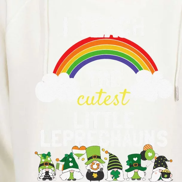 Ieachhe Cutest Little Leprechauns St Patrickseacher Womens Funnel Neck Pullover Hood