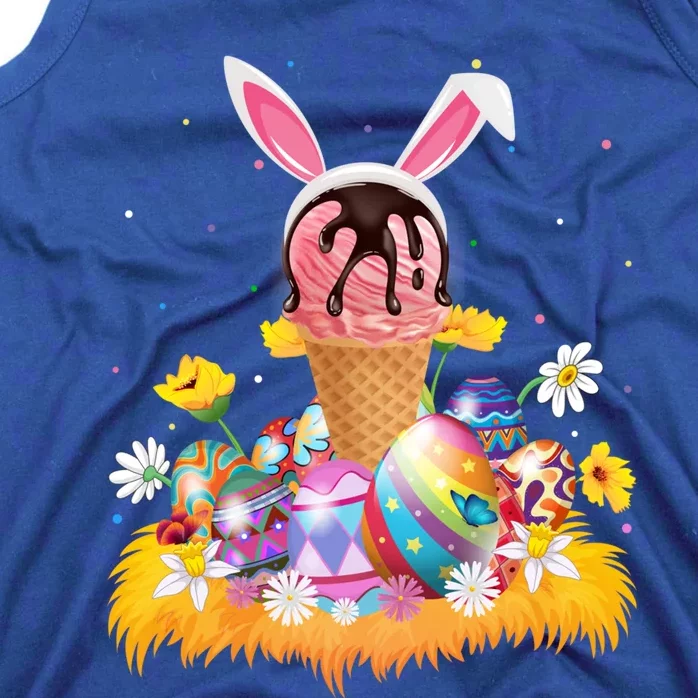 Ice Cream Lover Easter Egg Funny Ice Cream Easter Sunday Gift Tank Top