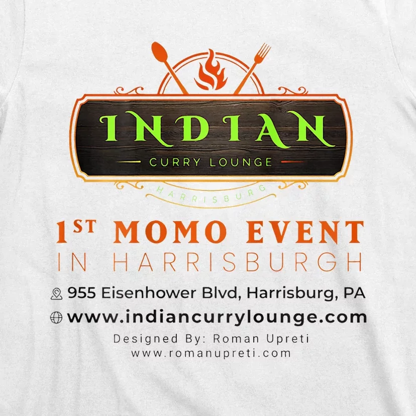 Indian Curry Lounge Momo Mania 1st Place T-Shirt