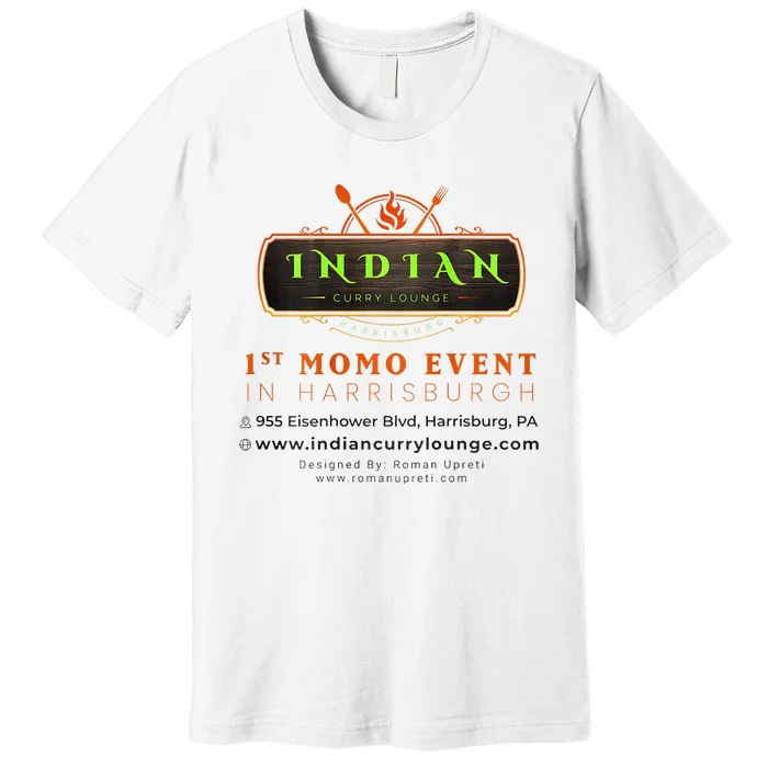 Indian Curry Lounge Momo Mania 1st Place Premium T-Shirt