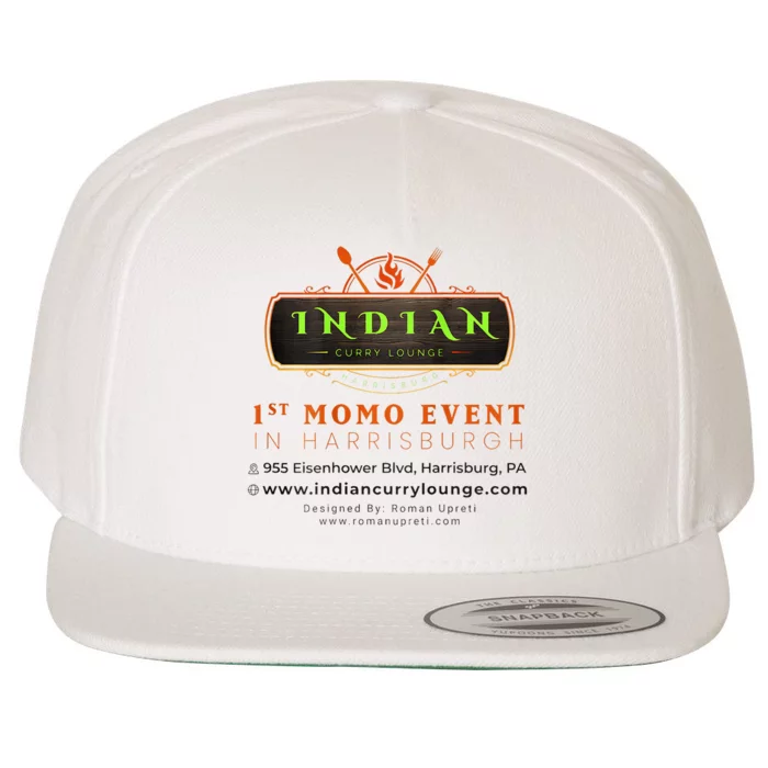 Indian Curry Lounge Momo Mania 1st Place Wool Snapback Cap