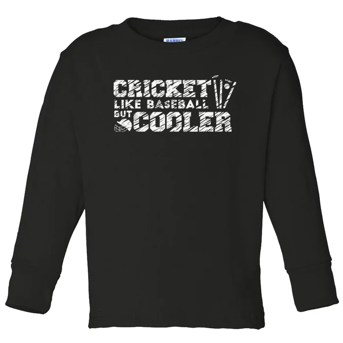 India Cricket Lovers Indian Players Spectators Cricketers Toddler Long Sleeve Shirt