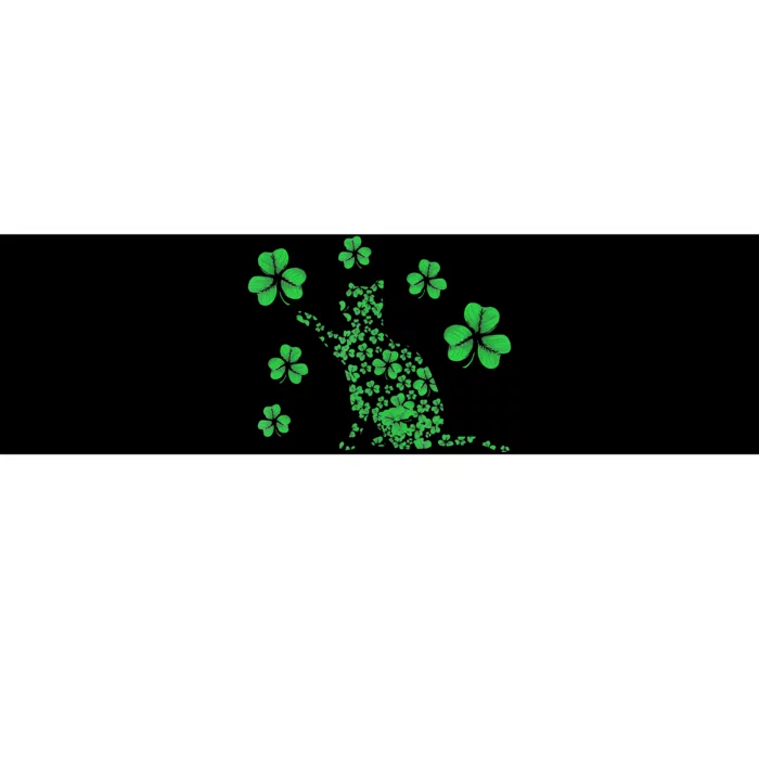 Irish Cat Lover Ireland Clover St. Patrick's Day Bumper Sticker