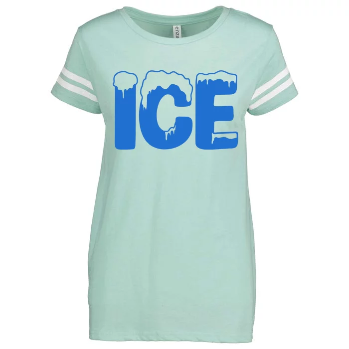 Ice Costume Logo Halloween Enza Ladies Jersey Football T-Shirt