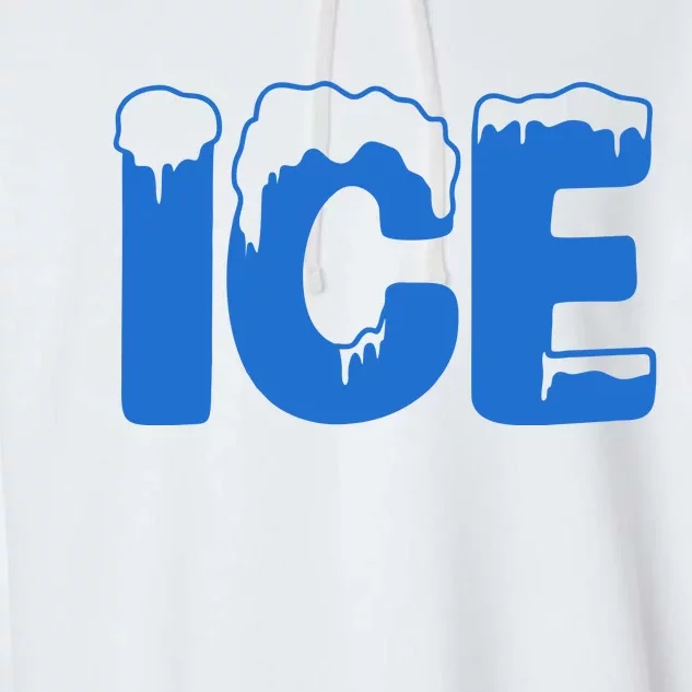 Ice Costume Logo Halloween Garment-Dyed Fleece Hoodie