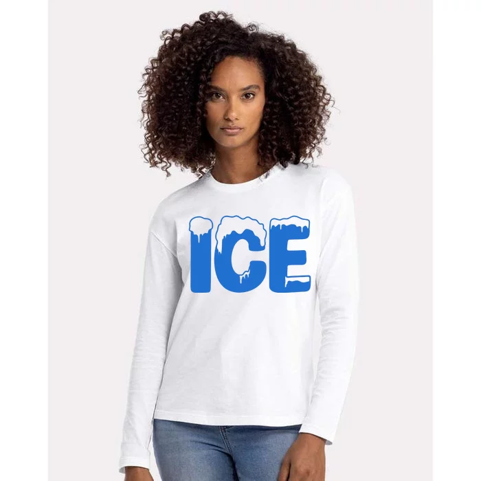 Ice Costume Logo Halloween Womens Cotton Relaxed Long Sleeve T-Shirt