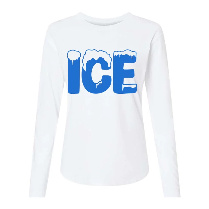 Ice Costume Logo Halloween Womens Cotton Relaxed Long Sleeve T-Shirt