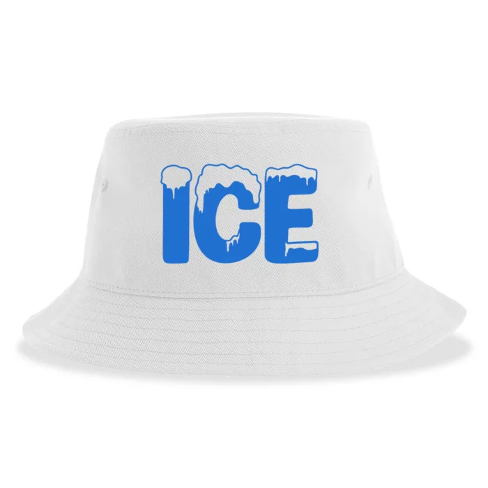 Ice Costume Logo Halloween Sustainable Bucket Hat