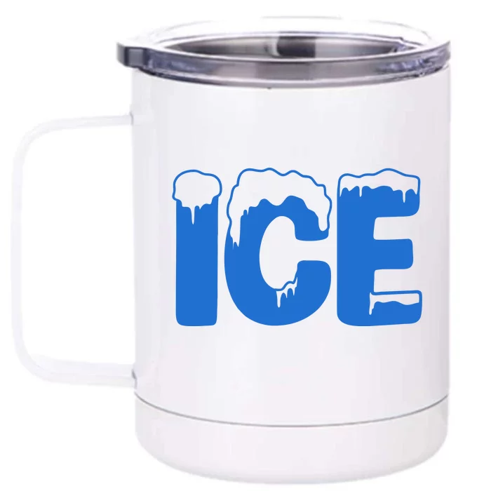 Ice Costume Logo Halloween Front & Back 12oz Stainless Steel Tumbler Cup