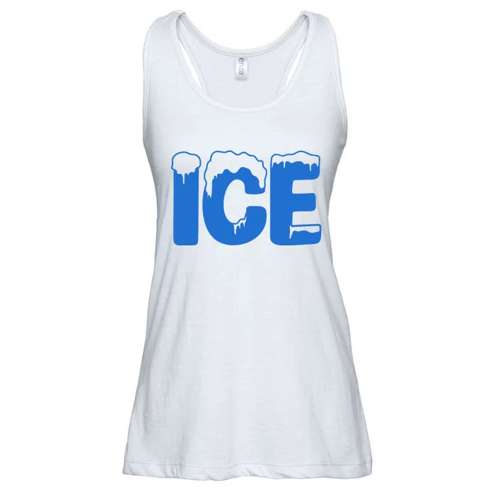 Ice Costume Logo Halloween Ladies Essential Flowy Tank