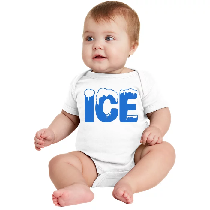 Ice Costume Logo Halloween Baby Bodysuit