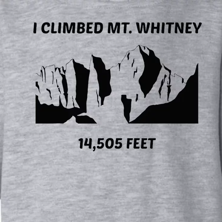 I Climbed Mt Whitney Toddler Hoodie