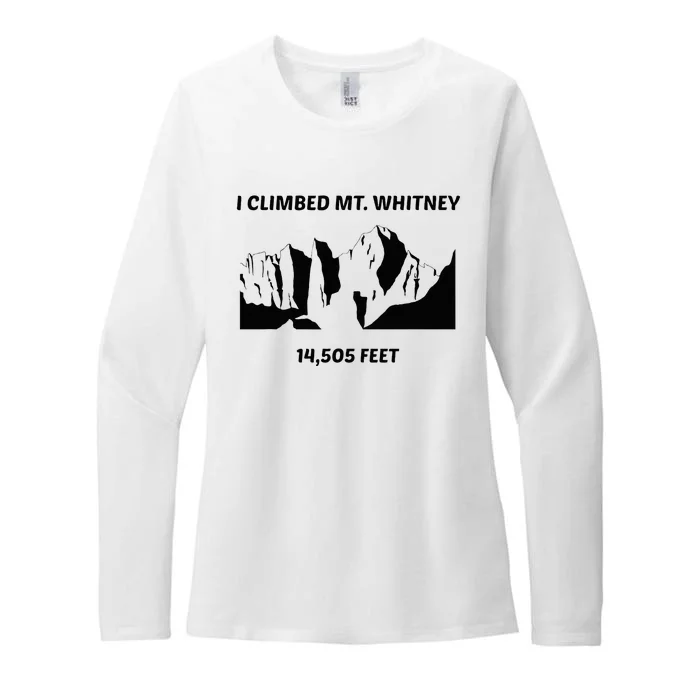 I Climbed Mt Whitney Womens CVC Long Sleeve Shirt