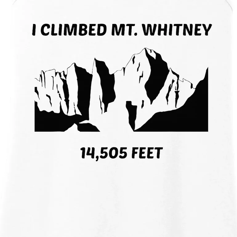 I Climbed Mt Whitney Ladies Essential Tank