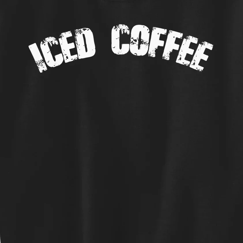 Iced Coffee Mom Dad Gift Kids Sweatshirt