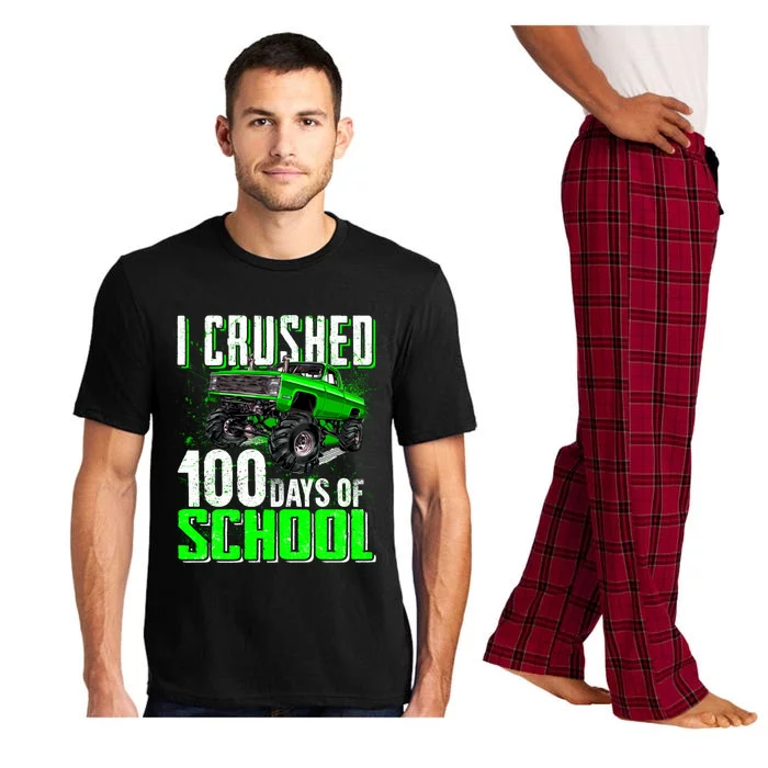 I Crushed Monster Truck 100 Days Of School Gift Gift Pajama Set