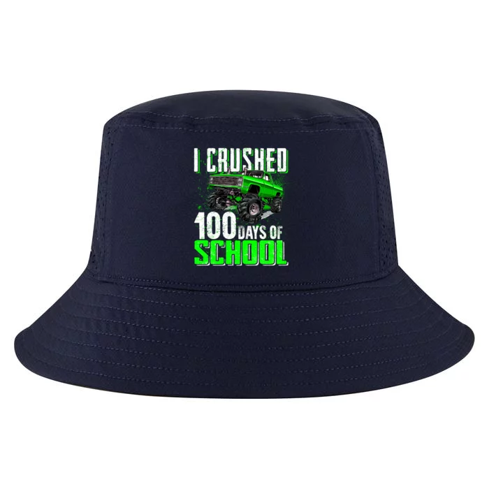 I Crushed Monster Truck 100 Days Of School Gift Gift Cool Comfort Performance Bucket Hat