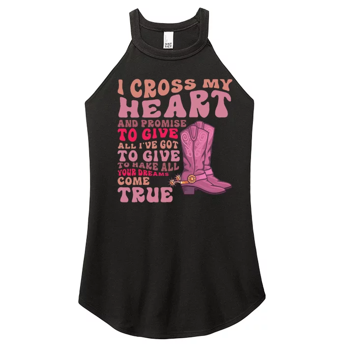 I Cross My Heart And Promise Women’s Perfect Tri Rocker Tank