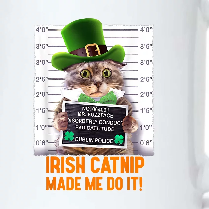 Irish Catnip Made Me Do It! Funny St. Patrick's Day Cat Gift Black Color Changing Mug