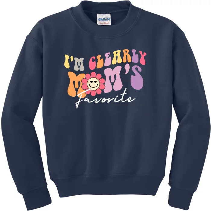 I'm Clearly Mom's Favorite Son Or Daughter Funny Kids Sweatshirt