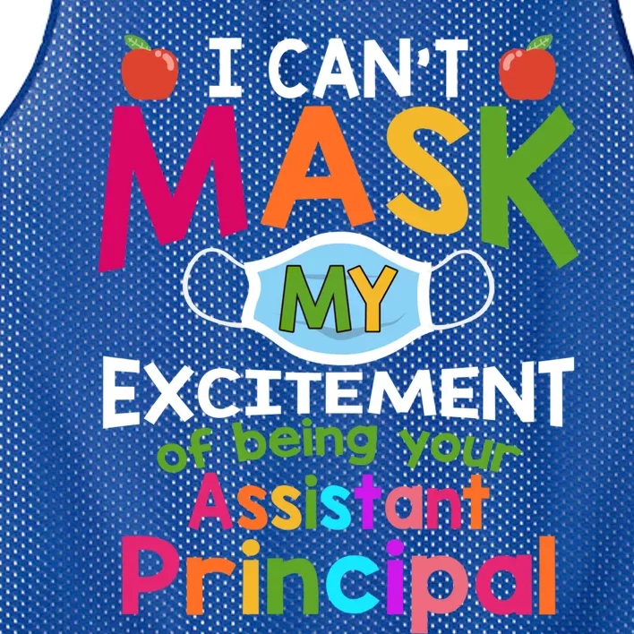 I Can't Mask My Excitet Of Being Your Assistant Principal Gift Mesh Reversible Basketball Jersey Tank