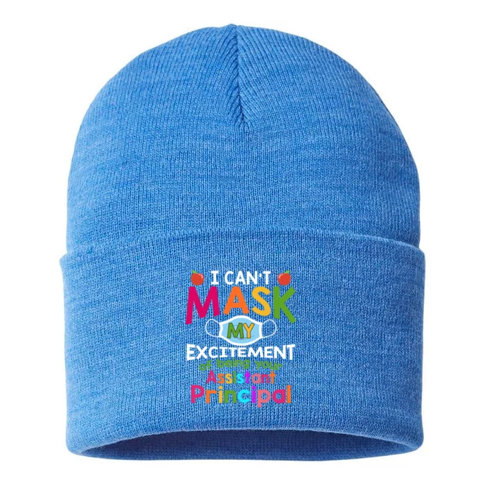 I Can't Mask My Excitet Of Being Your Assistant Principal Gift Sustainable Knit Beanie