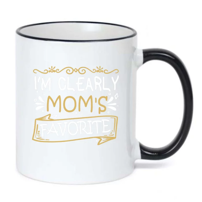 I'm Clearly Mom's Favorite Son Or Daughter Black Color Changing Mug