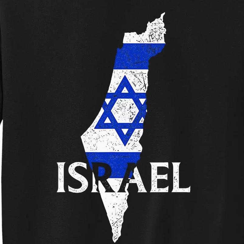 Israel Country Map Flag Proud Israeli Patriotic Sweatshirt