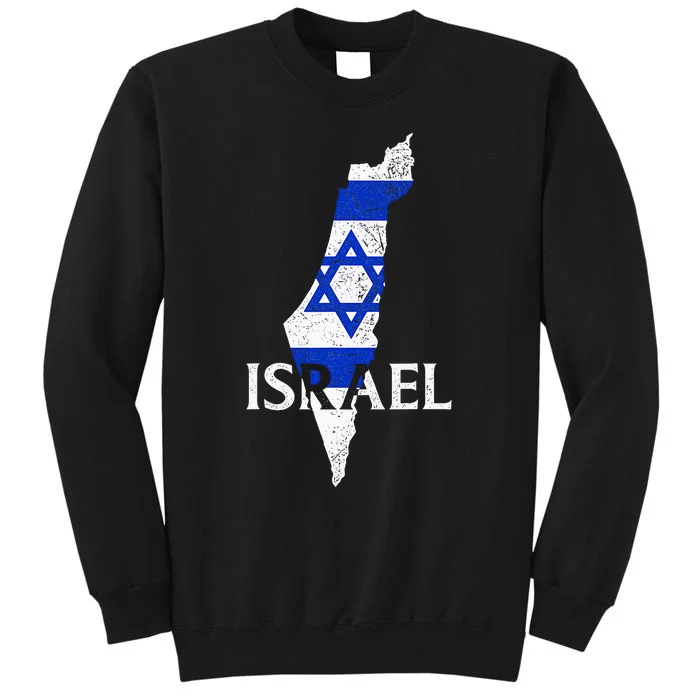 Israel Country Map Flag Proud Israeli Patriotic Sweatshirt